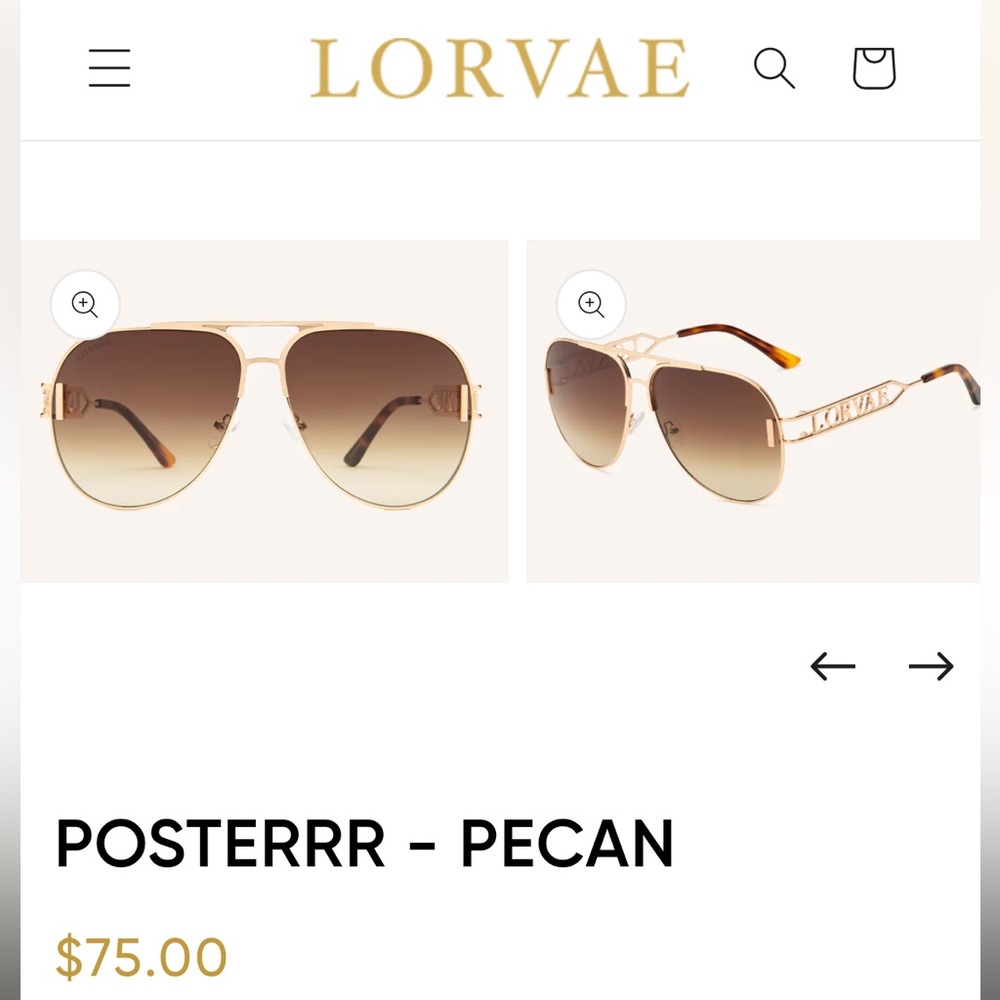 Lorave Poster Pecan Sunglasses